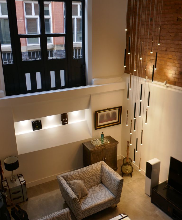 modern kitchen apartment mezzanine